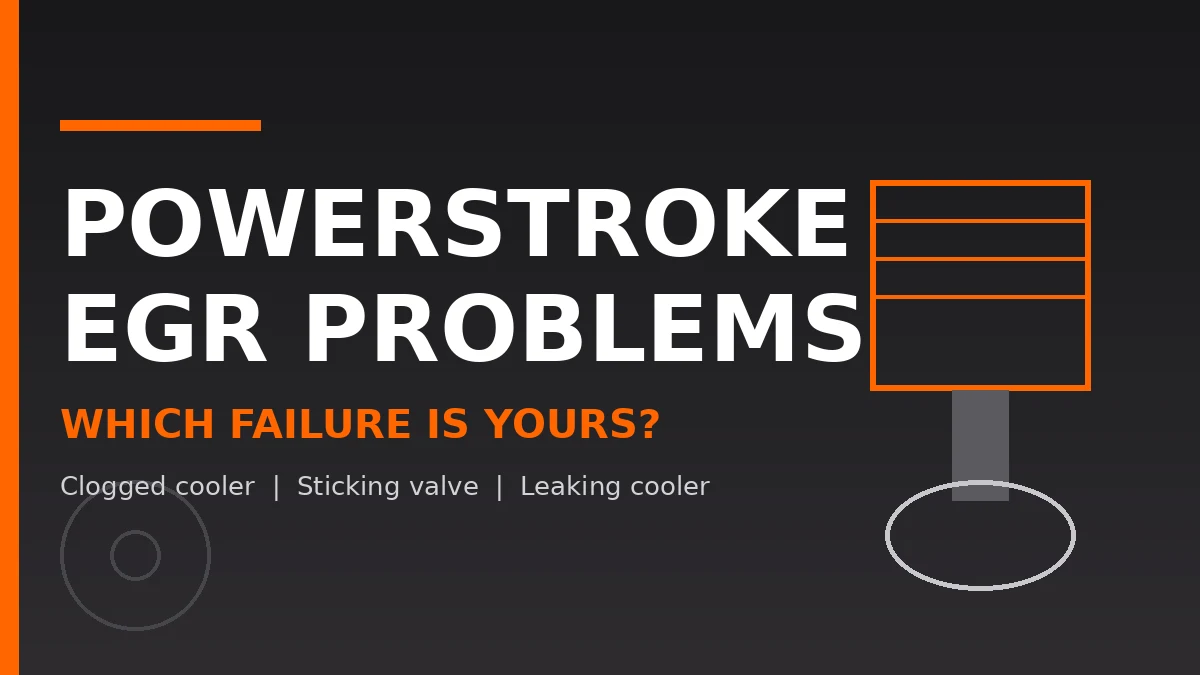 6.7 Powerstroke EGR Problems: What Actually Fails, and What It Costs to Fix