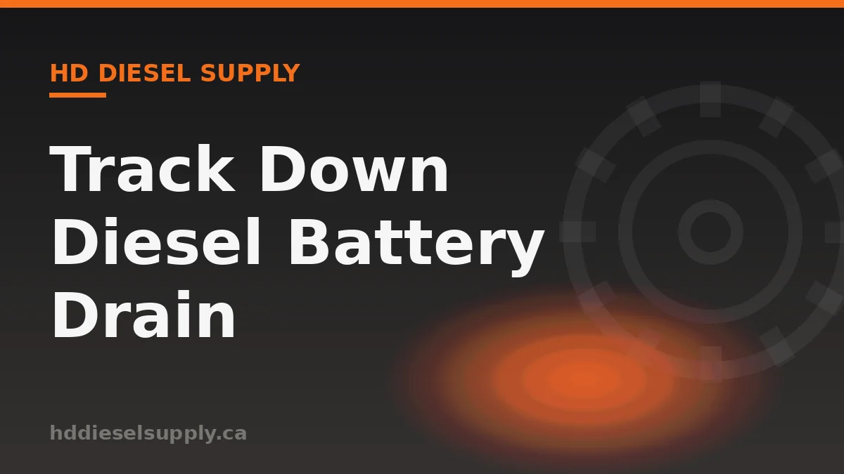 Parasitic Draw Test: Find Battery Drain on a Diesel Truck
