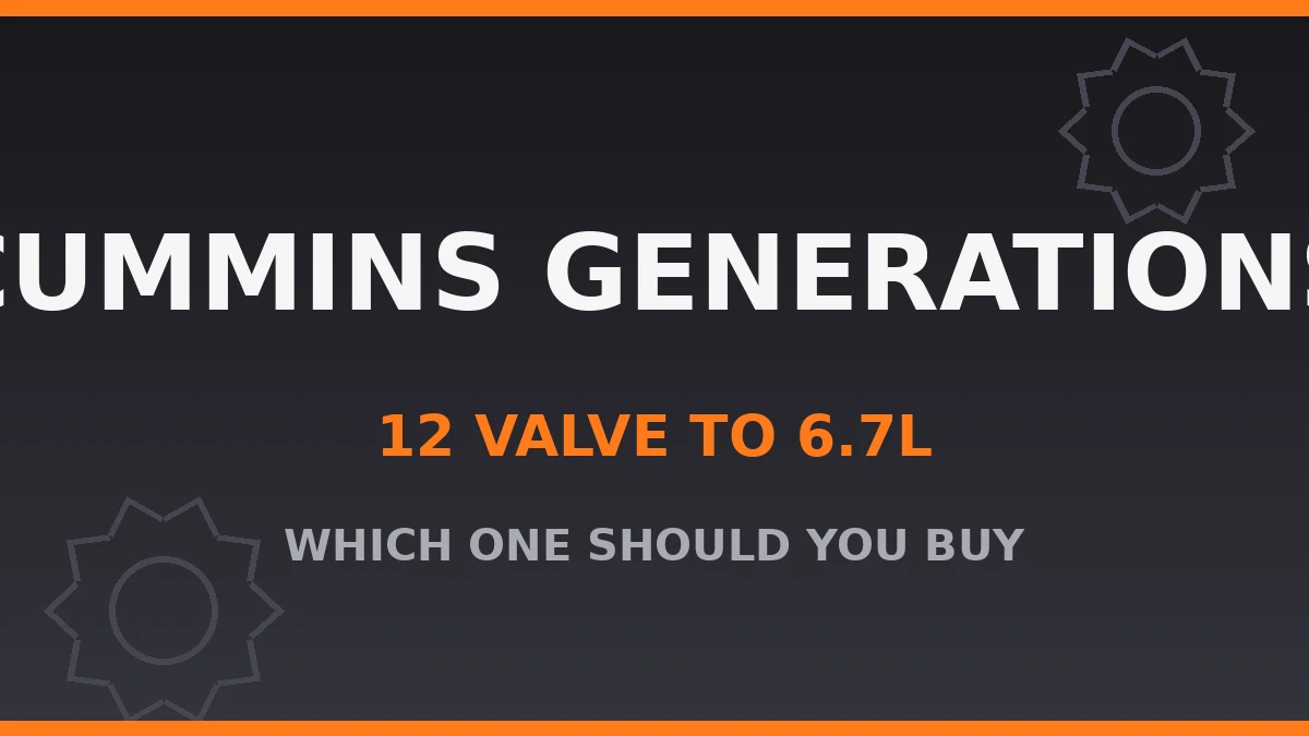 Cummins Generations Explained: 12 Valve to 6.7L, and Which One to Buy