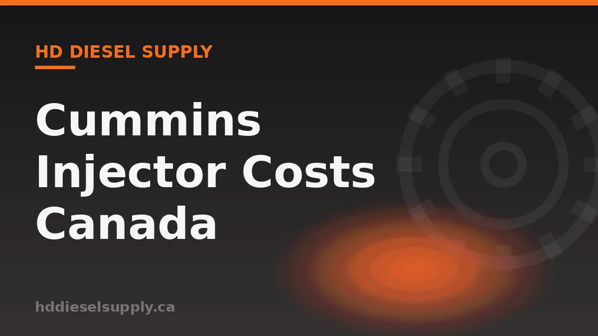 Cummins Injector Replacement Cost in Canada: 2026 Prices