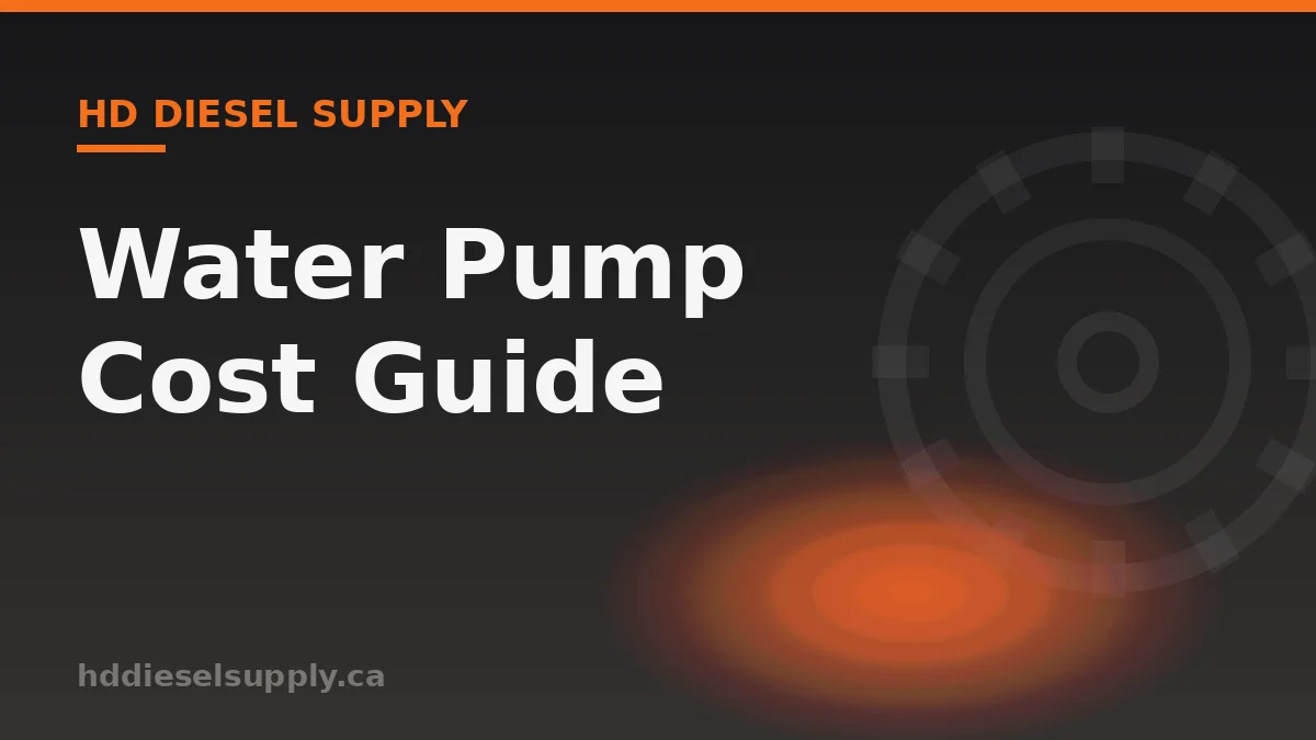 Cummins Water Pump Cost: USA Shop and DIY Prices