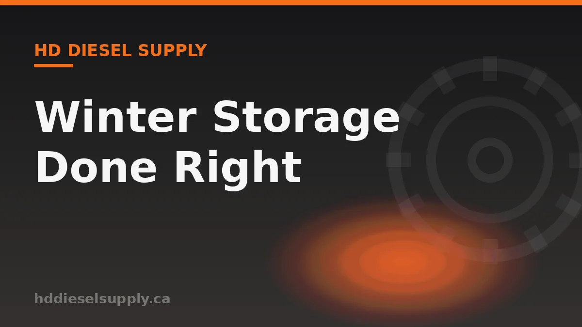 Diesel Truck Winter Storage: Earl's Step by Step Guide
