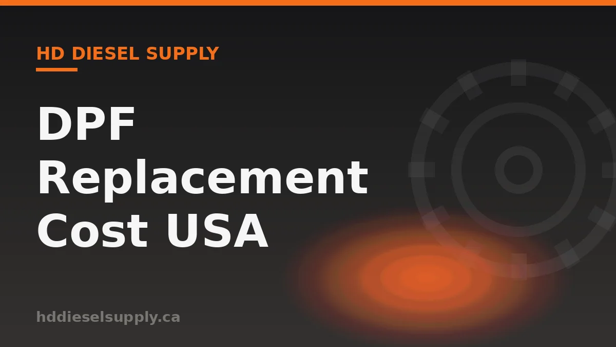 DPF Replacement Cost in the USA: What Dealers Charge