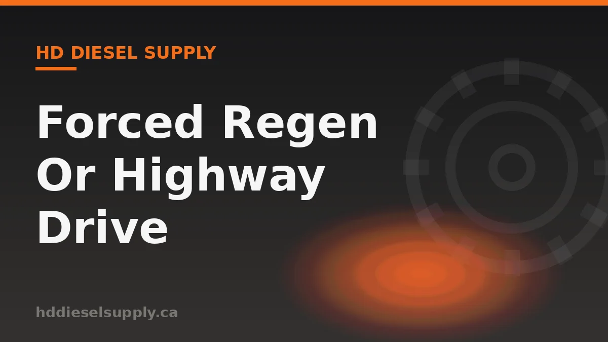 Forced Regen DPF: When a Highway Drive Is Enough