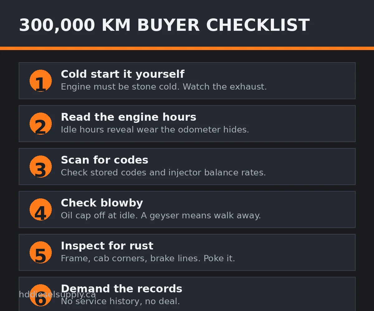 300,000 km diesel buyer checklist