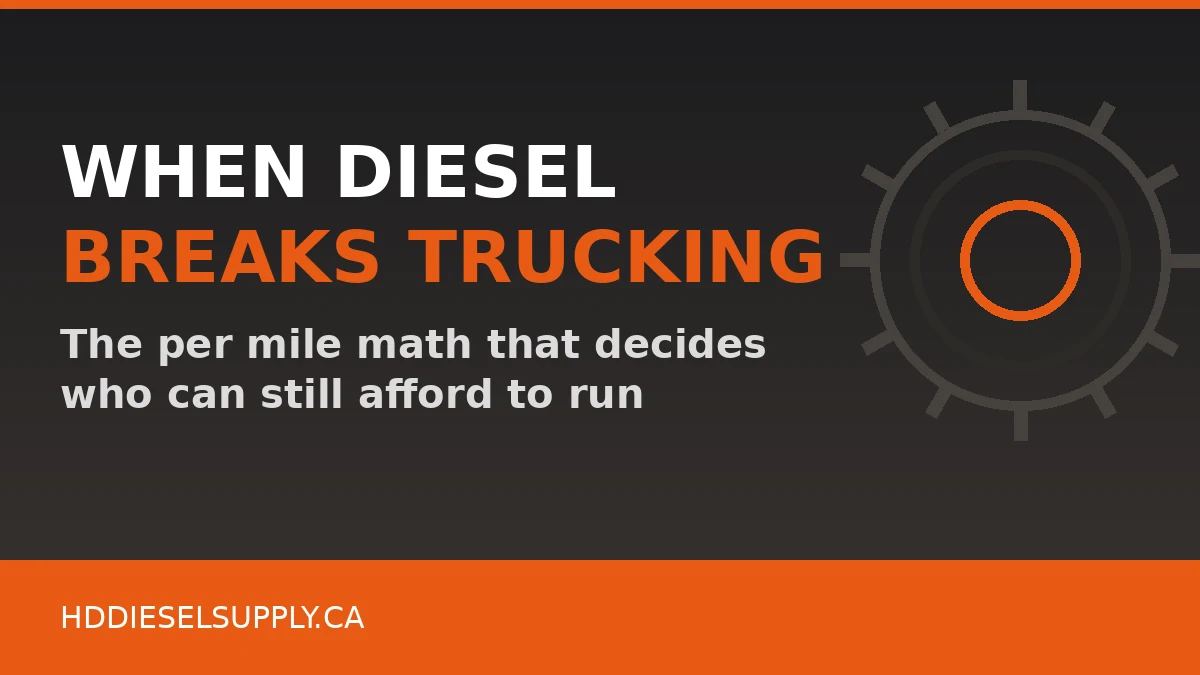 How High Does Diesel Go Before Trucking Breaks?