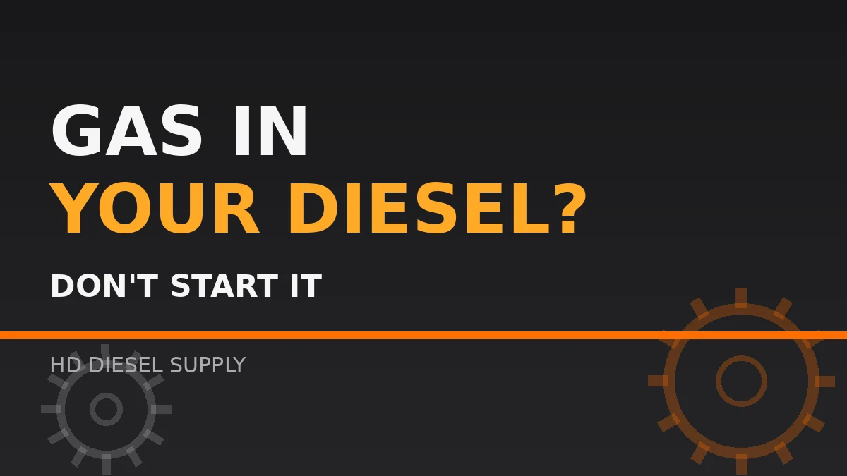 Put Gas in Your Diesel? How Much Is Actually Dangerous