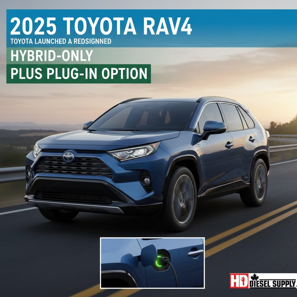 2025 Toyota RAV4: Toyota launched the redesigned, hybrid-only RAV4.